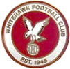 A red and white logo with a white eagle on it

Description automatically generated