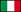 A flag of italy with red white and green stripes

Description automatically generated