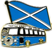 A blue and white bus pin

Description automatically generated