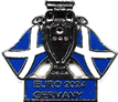 A blue and white badge

Description automatically generated